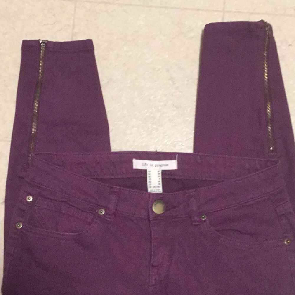 Life in Progress purple jeans sz 26